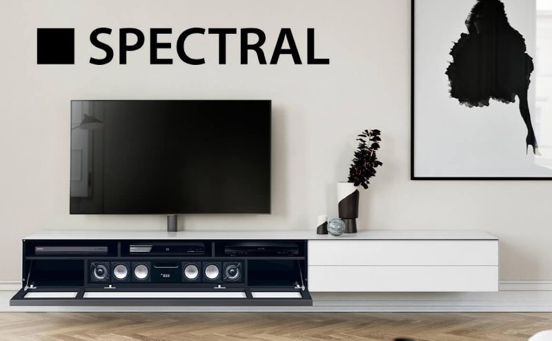 Contemporary hi-fi cabinet - HIGH-END - Spectral Audio Möbel GmbH -  aluminium / glass