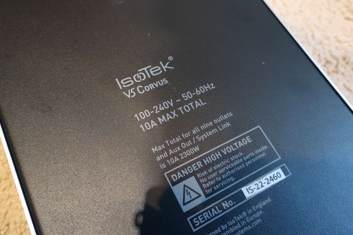 2022 10 31 TST IsoTek V5 Corvus 10